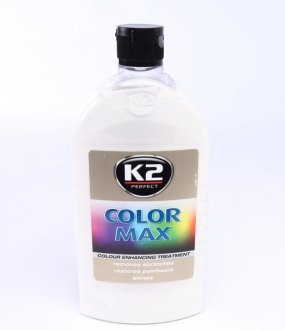 Поліроль восковий для кузова відтіняючий белый / PERFECT COLOR MAX WHITE 500ML K2 K025BI (фото 1)