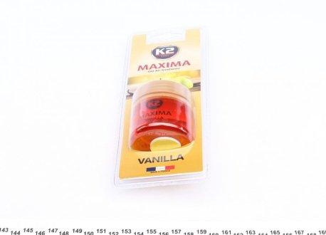 Гелевий ароматизатор (освіжувач) повітря "ваніль" / VINCI MAXIMA VANILLA 50ML K2 V607