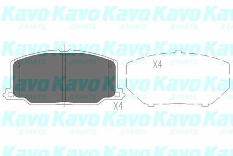 Комплект гальмівних колодок KAVO KBP-9036