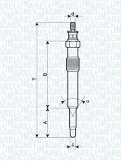 СВІЧКА розжарювання MAGNETI MARELLI 062900018304