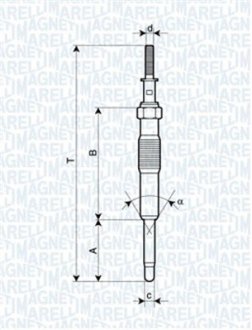 СВІЧКА розжарювання MAGNETI MARELLI 062900034304