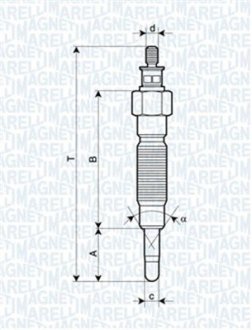 СВІЧКА розжарювання MAGNETI MARELLI 062900064304