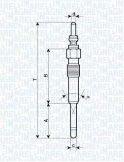 СВІЧКА розжарювання MAGNETI MARELLI 062900085304