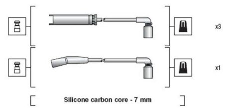 Комплект дротів запалювання MAGNETI MARELLI 941318111273