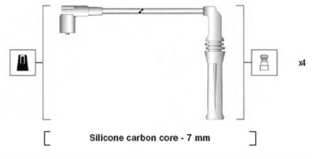 Комплект дротів запалювання MAGNETI MARELLI 941365040927