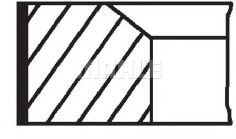 Кільця поршневі MAHLE / KNECHT 001 36 N0