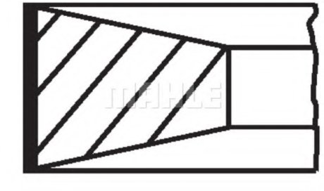 Кільця поршневі MAHLE MAHLE / KNECHT 002 80 V0