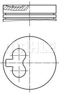 Поршень MAHLE / KNECHT 029 55 01 (фото 1)