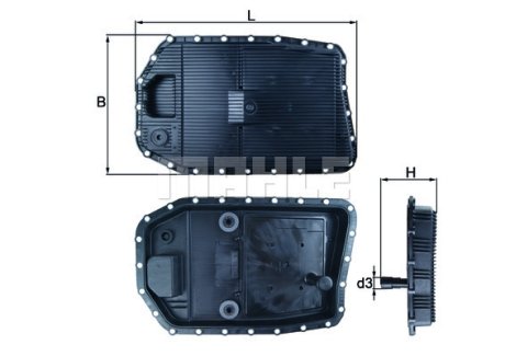 Фільтр гідравлічний MAHLE / KNECHT HX 154