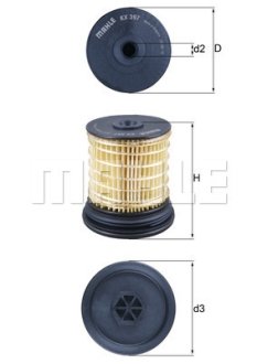 Фільтр паливний MAHLE / KNECHT KX 397