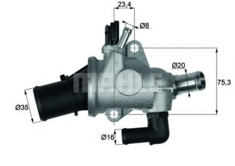 Термостат MAHLE MAHLE / KNECHT TI 174 88