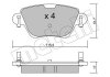 Комплект гальмівних колодок (дискових) Metelli 22-0319-0 (фото 2)