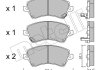 Комплект гальмівних колодок (дискових) Metelli 22-0446-0 (фото 2)