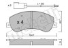 Комплект гальмівних колодок (дискових) Metelli 22-0680-0 (фото 8)