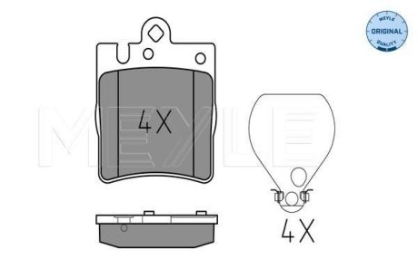 Комплект гальмівних колодок MEYLE 025 218 9915