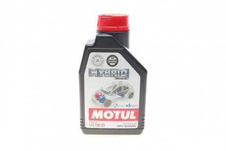 Олива Hybrid SAE 0W20 1 L MOTUL 333101 (фото 1)