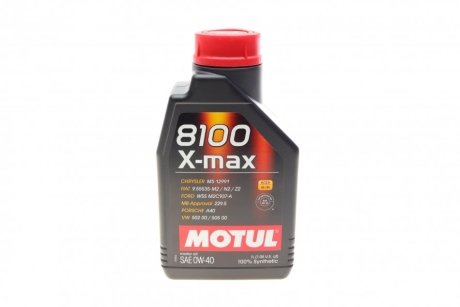 Моторна олива 8100 X-max SAE 0W40 1 L MOTUL 348201