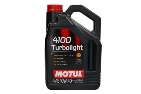 Олива 4100 Turbolight 10W40 5 L MOTUL 387606