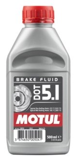 Жидкость тормозная DOT 5.1 Brart Fluid. 0.5L (100950) MOTUL 807010