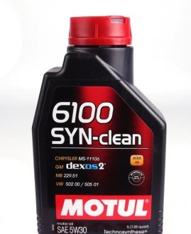 Олива 6100 Syn-clean SAE 5W30 1 L MOTUL 814211