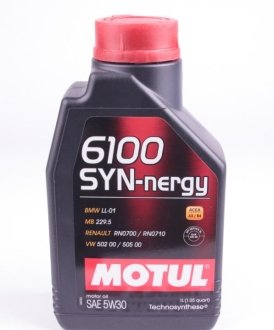 Олива 6100 Syn-nergy SAE 5W30 1 L MOTUL 838311 (фото 1)