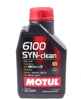 Олива 6100 Syn-clean SAE 5W40 1 L MOTUL 854211