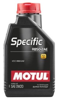 Олива Spec RBS0-2AE SAE 0W20 1 L MOTUL 867411 (фото 1)