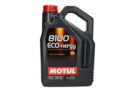 Олива 8100 Eco-nergy 0W30 5 L MOTUL 872051 (фото 1)