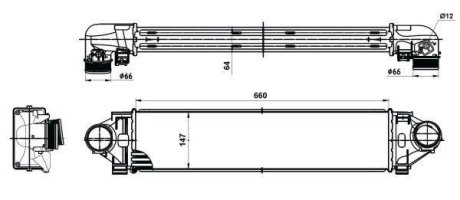 Радіатор інтеркулера NRF 30394