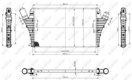 Радиатор інтеркулера NRF 30858