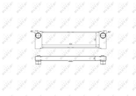 Радиатор інтеркулера NRF 30901