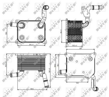 Радиатор оливний NRF 31266