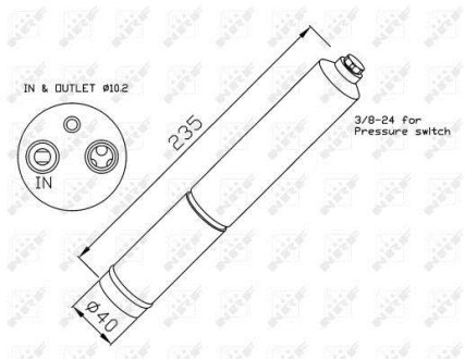 Осушувач кондиціонера NRF 33224