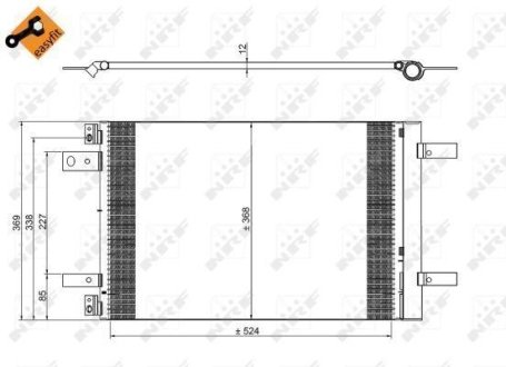 Радіатор кондиціонера NRF 350323