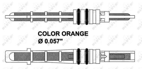 Клапан системы кондиционирования (расширительный) Ford Focus/Mondeo/Hyundai Acce NRF 38209