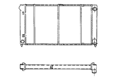 Радиатор, охлаждение двигателя NRF 503003