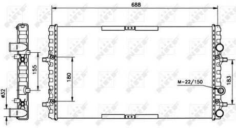 Радиатор NRF 52160