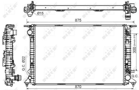 Радиатор NRF 53116