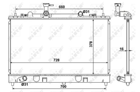 Радиатор NRF 53383