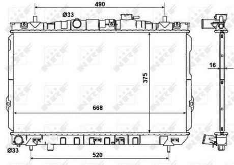 Радиатор NRF 53471