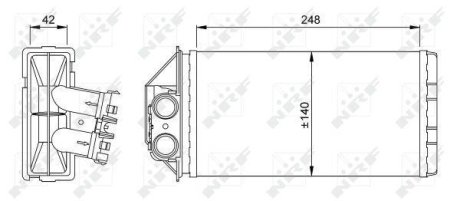 Радиатор NRF 53561