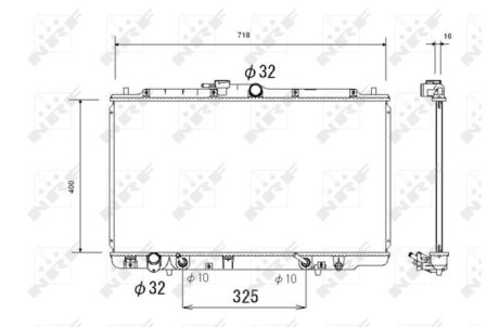 Радиатор NRF 53744