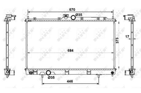 Радиатор NRF 53779