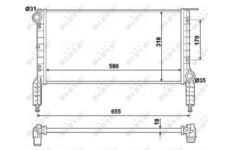 Радиатор NRF 53788