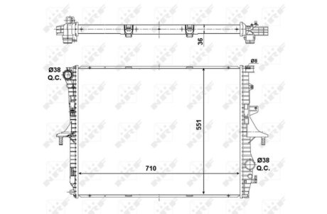 Радиатор NRF 53798