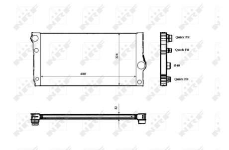 Радиатор NRF 53817