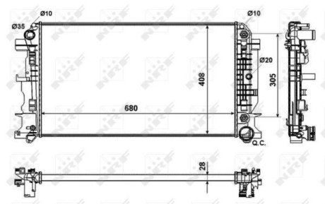 Радіатор NRF 53833