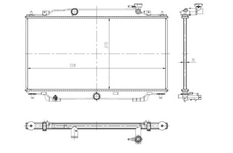 Радиатор NRF 550024