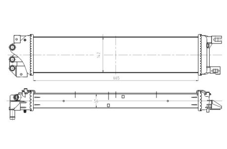 Радіатор NRF 550026