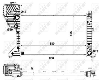 Радиатор NRF 55349A